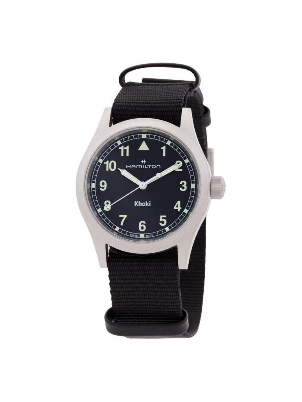 NWT Hamilton Khaki Field Quartz Black Dial Watch